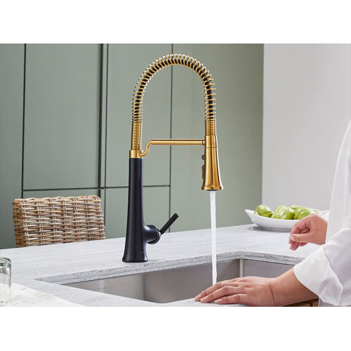 Kohler Tone Pull Down SingleHandle SemiProfessional Kitchen Sink
